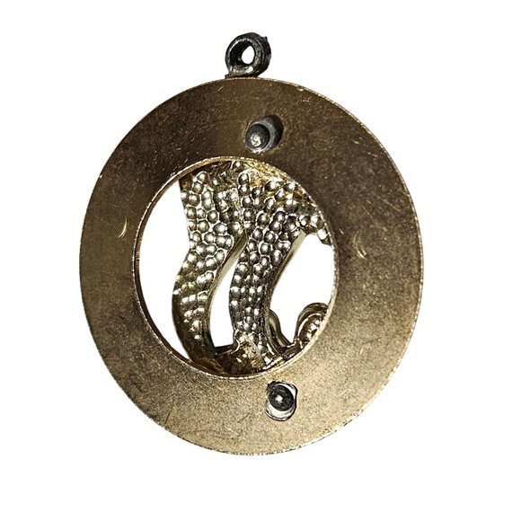 Vintage Gold Tone Bird Pendant Pearl Accent Necklace Statement Fashion Jewelry - Picture 2 of 3